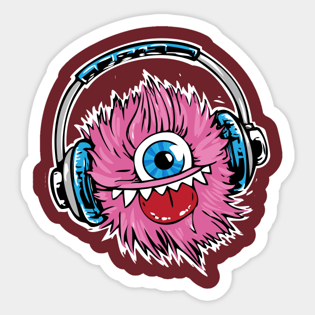 One Eyed Monster Sticker by PatrioTEEism